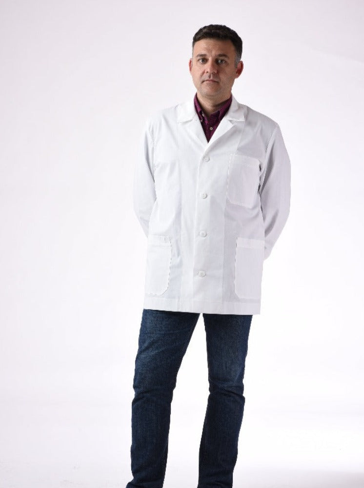 Η εταιρία Ergonomic δραστηριοποιείται στον χώρο της επαγγελματικής ένδυσης από το 1986. Ανδρικό σακάκι κλασικό με πέτο, γιακά και μεγάλες τσέπες.